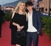 Amanda Sthers et Léon Hesby sur le tapis rouge du prix du court métrage lors du 37ème festival du film de Cabourg (37ème journées romantiques du 14 au 18 juin 2023), à Cabourg, France, le 16 juin 2023. © Coadic Guirec/Bestimage