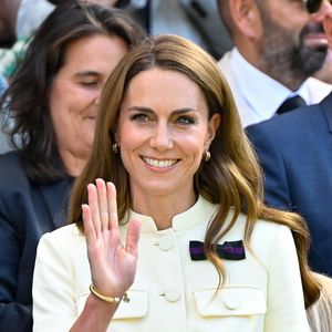 La princesse Catherine (Kate) Middleton, princesse de Galles lors de la finale dame des internationaux de tennis de Wimbledon le 12 juillet 2025. © Chryslène Caillaud / PsnewZ/ Bestimage