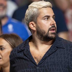 Artus et Alice Belaïdi aux épreuves de judo lors des Jeux Olympiques de Paris 2024 (JO) au Arena Champs de Mars à Paris, France, le 2 août 2024. © Jacovides-Perusseau/Bestimage