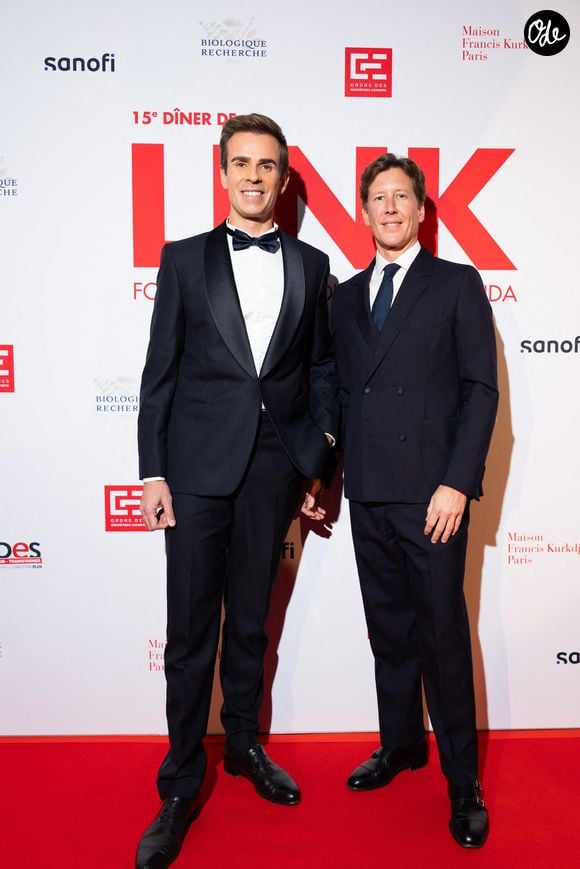Exclusif - Jean-Baptiste Marteau, Jean de Reynal - 15ème édition du dîner LINK pour AIDES au pavillon Gabriel à Paris le 1er décembre 2025. © Julien Sarkissian/Bestimage