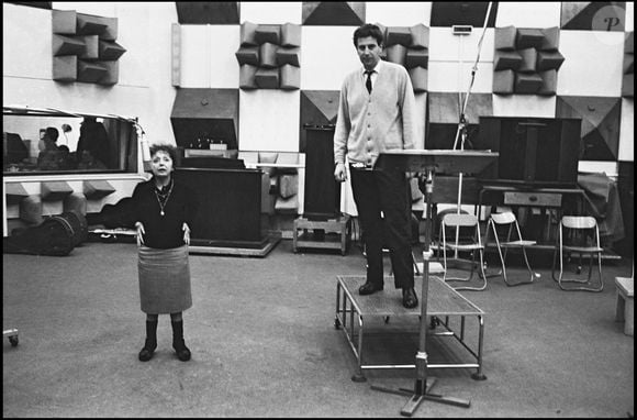 Édith Piaf en 1963 avec Mikis Theodorakis