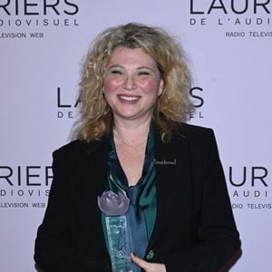 Cécile Bois - 28ème cérémonie des Lauriers de l'Audiovisuel au théâtre Marigny à Paris le 20 février 2023. Elle sera diffusée en différé sur TV5 Monde, pour la deuxième année consécutive, le 22 février. Dix-sept lauriers ont été décernés. © Coadic Guirec/Bestimage
