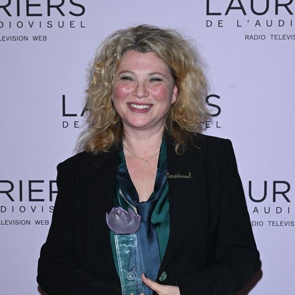 Cécile Bois - 28ème cérémonie des Lauriers de l'Audiovisuel au théâtre Marigny à Paris le 20 février 2023. Elle sera diffusée en différé sur TV5 Monde, pour la deuxième année consécutive, le 22 février. Dix-sept lauriers ont été décernés. © Coadic Guirec/Bestimage