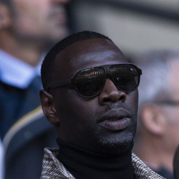 Omar Sy - Célébrités dans les tribunes lors du match retour de la Ligue Des Champions 2024-2025 (LDC) "PSG - Arsenal" (2-1) au Parc des Princes à Paris le 7 mai 2025. © Cyril Moreau/Bestimage