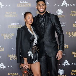 Tony Yoka et Estelle Mossely - Tapis rouge de la cérémonie du Ballon d'or France Football 2018 au Grand Palais à Paris, France, le 3 décembre 2018. le Croate L.Modric remporte le trophée 2018. © Cyril Moreau/Bestimage