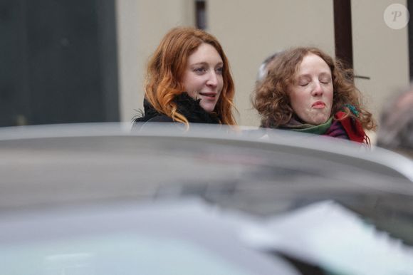 Sarah Stern arrive à la cérémonie d'enterrement de Catherine Laborde à l'église Saint-Roch à Paris, France, le 6 février 2025.  Photo by Nasser Berzane/ABACAPRESS.COM
