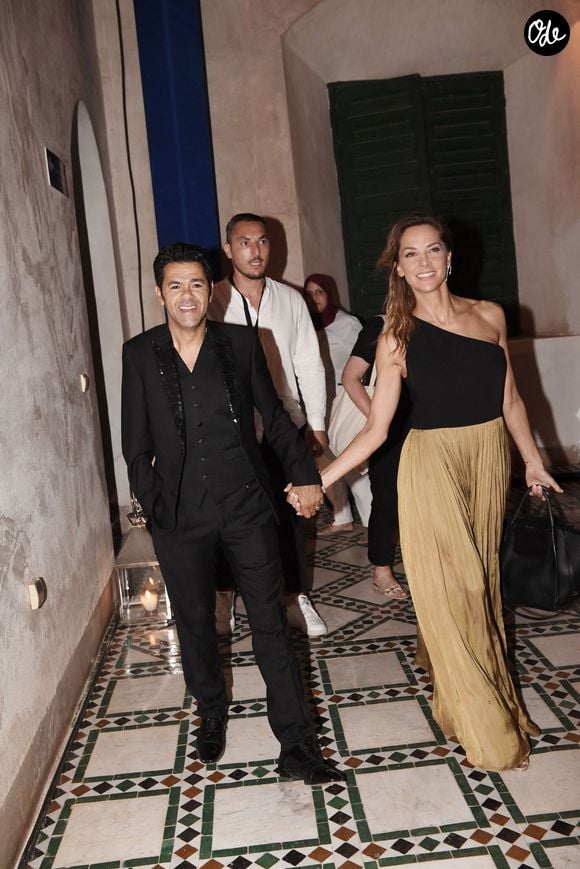 Jamel Debbouze et sa femme Mélissa Theuriau à l'after-party de la soirée du grand gala du "Marrakech du Rire 2022" pour la 10ème édition à l'hôtel Selman de Marrakech, Maroc, le 18 juin 2022. © Rachid Bellak/Bestimage