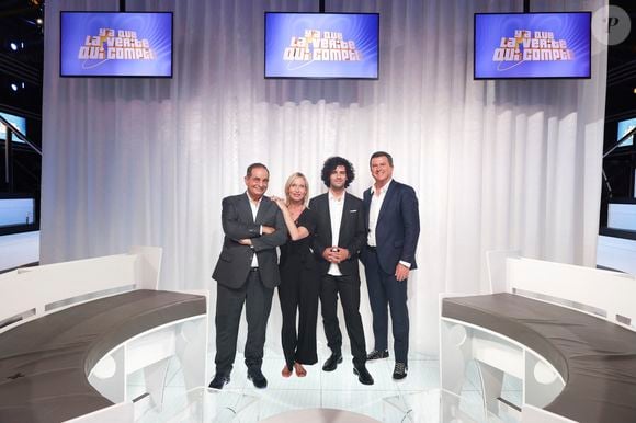 Exclusif - Laurent Fontaine, Rebecca Hampton, Sam (Quentin Cardiem), Pascal Bataille - Enregistrement de l'émission "Y'a que la vérité qui compte", présentée par L.Fontaine et P.Bataille, et diffusée sur C8 à partir du 12 octobre
© Jack Tribeca / Bestimage
