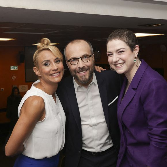 Elodie Gossuin, Nicolas Rossignol et Emilie Dequenne à la Soirée de gala "Tous les talents chantent contre le cancer" pour l'association "Tout le monde contre le cancer" à l'Olympia à Paris. Le 20 juin 2024 © Jack Tribeca / Bestimage