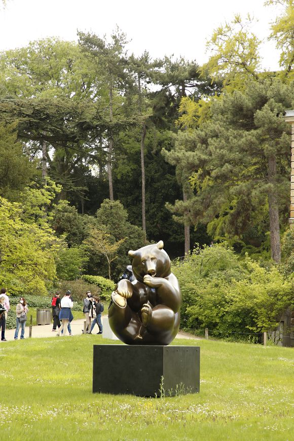 Illustration de l'exposition "Fragiles Colosses" du sculpteur Michel Bassompierre au Jardin des Plantes à Paris. Le 7 mai 2021
© Christophe Aubert via Bestimage