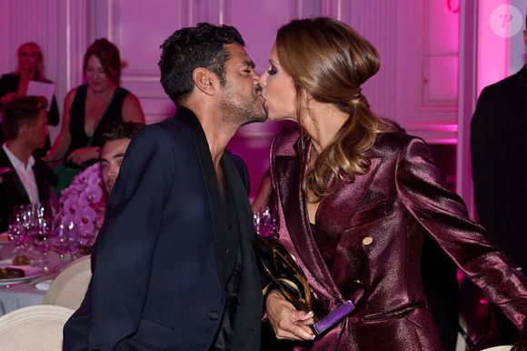 Exclusif - Mélissa Theuriau et Jamel Debbouze lors de la 11e édition de la soirée Global Gift Gala à l'hôtel Four Seasons George V à Paris le 30 septembre 2023. © Cyril Moreau / Bestimage