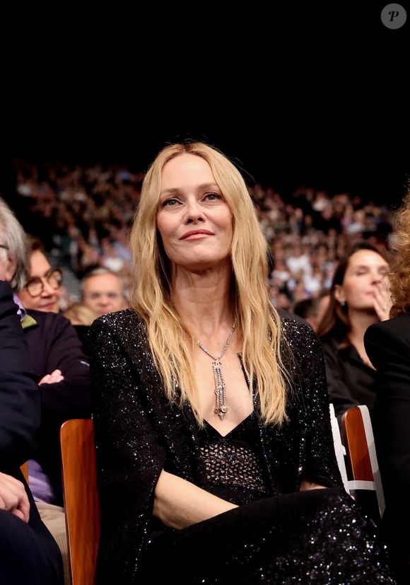 Vanessa Paradis lors de la 15ème édition du festival Lumière à Lyon le 12 octobre 2024.
Au cours de la cérémonie, le réalisateur C.Gavras a reçu le prix Lumière spécial des mains de T.Burton pour célébrer sa carrière et son cinéma engagé.

© Dominique Jacovides / Bestimage