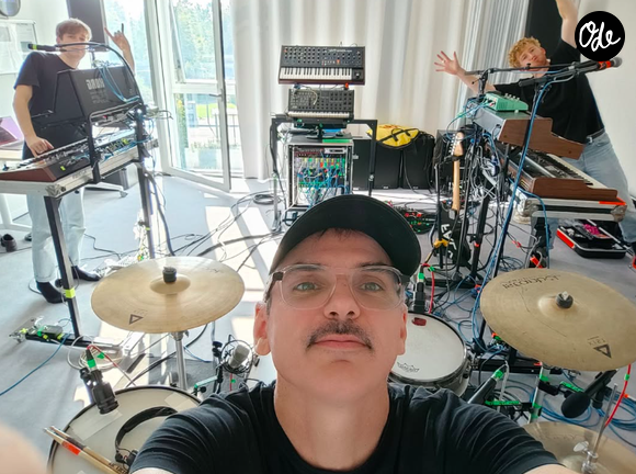 Guillaume Rossel en session d'enregistrement en 2014. ©Instagram