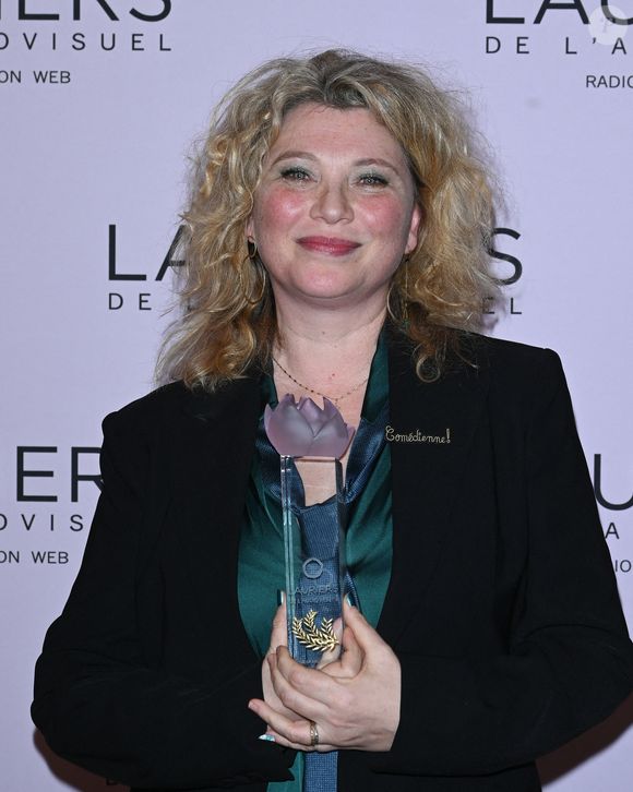 Cécile Bois - 28ème cérémonie des Lauriers de l'Audiovisuel au théâtre Marigny à Paris le 20 février 2023. © Coadic Guirec/Bestimage