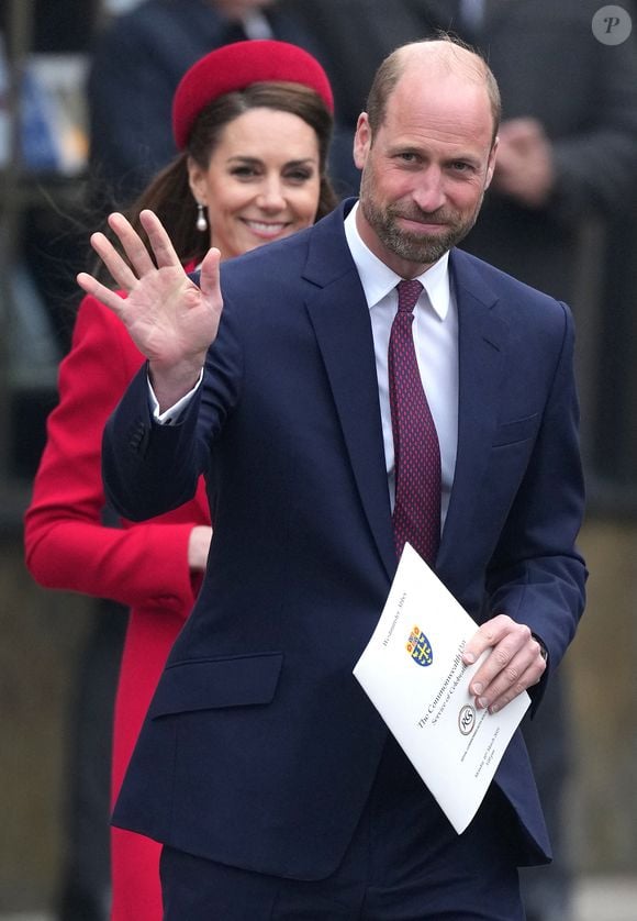 Le prince William, prince de Galles, et Catherine (Kate) Middleton, princesse de Galles - La famille royale d'Angleterre célèbre le 76ème Commonwealth Day à l'abbaye de Westminster à Londres le 10 mars 2025.

Photo : Julien Burton / Bestimage