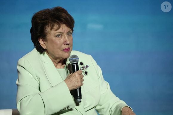 Roselyne Bachelot lors de la plénière de clôture du 49ème Congrès Selectour à l'hôtel Grand Hyatt de Doha, Qatar, le 30 novembre 2024. © PsnewZ/Bestimage