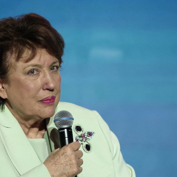 Roselyne Bachelot lors de la plénière de clôture du 49ème Congrès Selectour à l'hôtel Grand Hyatt de Doha, Qatar, le 30 novembre 2024. © PsnewZ/Bestimage