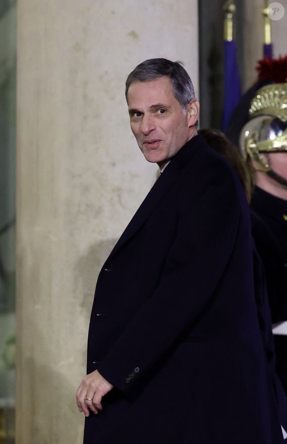Rodolphe Saadé, Pdg de CMA-CGM au palais de l'Elysée pour un dîner de travail  lors du sommet pour l'action sur l'intelligence artificielle à Paris le 10 février 2025.

© Dominique Jacovides / Bestimage
