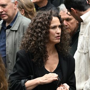 Exclusif - Linda Hardy lors de l'hommage à Pierre Deny au théâtre du Gymnase Marie Bell à Paris, France, le 3 juin 2026. © Bestimage