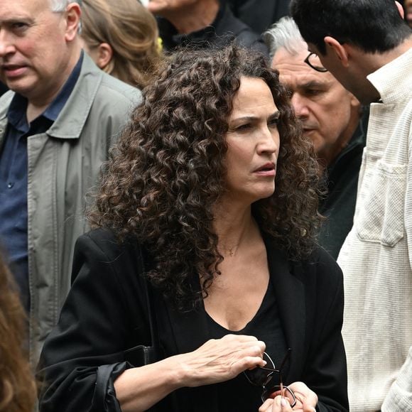 Exclusif - Linda Hardy lors de l'hommage à Pierre Deny au théâtre du Gymnase Marie Bell à Paris, France, le 3 juin 2026. © Bestimage