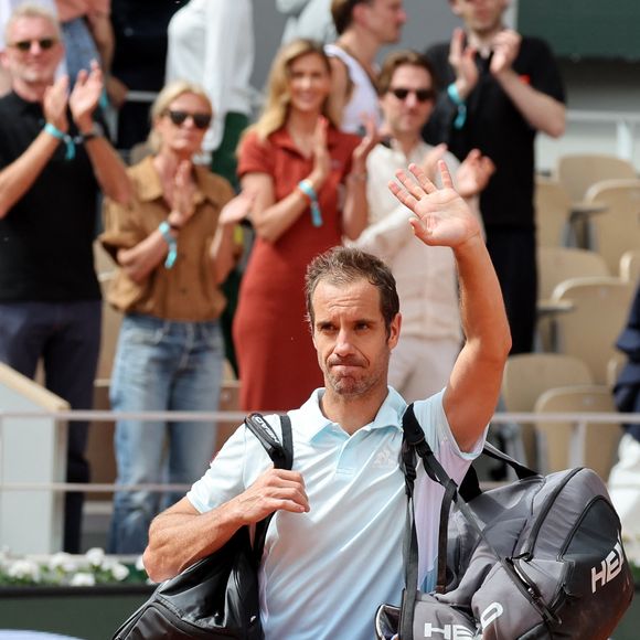 Richard Gasquet - Dernier match de sa carrière pour R.Gasquet, battu par J.Sinner (6-3, 6-0, 6-4) lors des Internationaux de France de Tennis de Roland Garros 2025, le 29 mai 2025. 
© Jacovides / Moreau / Bestimage