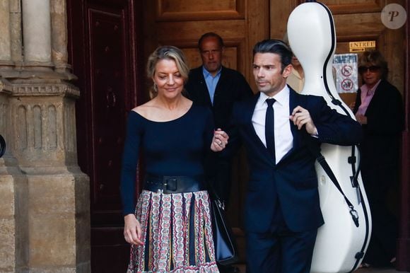 Gautier Capuçon - Sorties des obsèques de Philippe Labro en l'église de Saint-Germain-des-Prés à Paris le 13 juin 2025. © Dominique Jacovides - Christophe Clovis / Bestimage