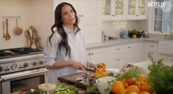 Une image extraite de la série "With Love, Meghan" qui devait être diffusée dès le 15 janvier 2025 sur Netflix.