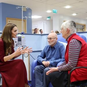 Catherine (Kate) Middleton, princesse de Galles à l'hôpital Royal Marsden, où elle a reçu son traitement contre le cancer, à Londres, Royaume-Uni, le 14 janvier 2025. © Chris Jackson/WPA-Pool/Bestimage