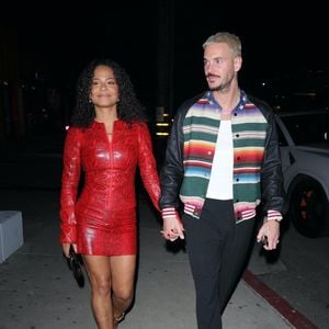 Christina Milian et M. Pokora vont dîner dans un restaurant de Los Angeles.