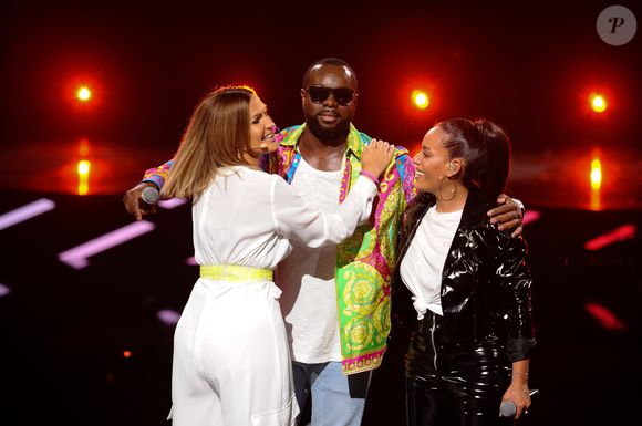 Exclusif - Vitaa, Maître Gims et Amel Bent - Enregistrement de l'émission TV "La Chanson Secrète 2", qui sera diffusée le 14 septembre sur TF1. Le 25 juin 2019
© Gaffiot-Perusseau / Bestimage