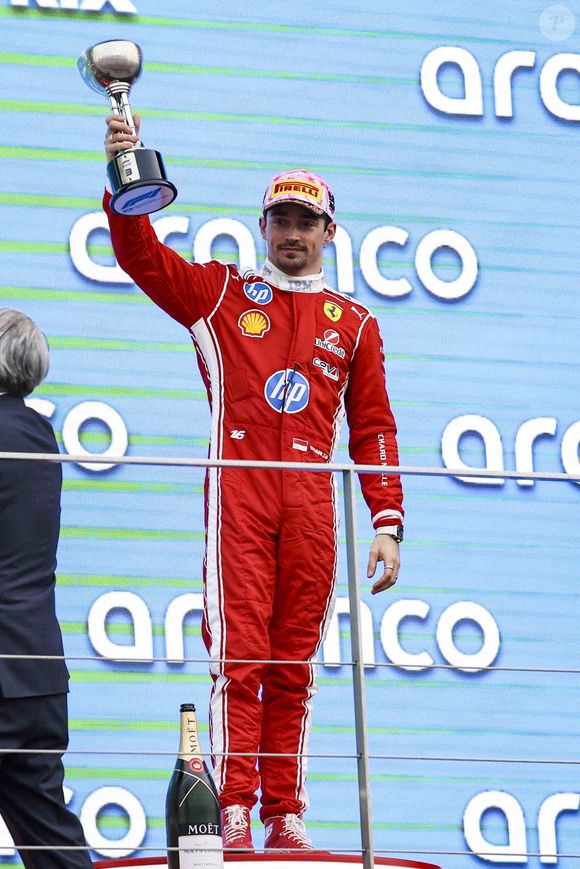 LECLERC Charles (mco), Scuderia Ferrari SF-26, portrait podium lors du Grand Prix de Formule 1 du Japon 2026, 3ème manche du Championnat du Monde de Formule 1 2026 du 27 au 29 mars 2026 sur le circuit de Suzuka, à Suzuka, Japon -