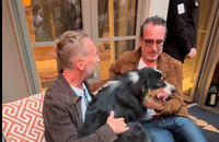 Vidéos - Jean Dujardin et Philippe Caverivière au vernissage de l'exposition "La boxe fait son cinéma" du photographe Frédéric Andrieu à l'hôtel Brach Paris, France, le 23 septembre 2025
© Denis Guignebourg / Bestimage