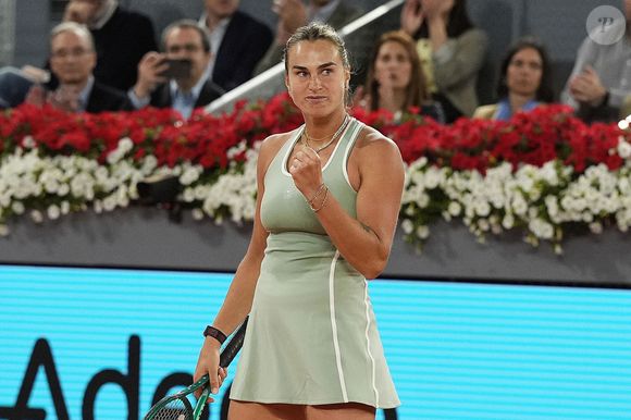 Aryna Sabalenka, Biélorussie lors du match de l'Open de tennis de Madrid 2025. 28 avril 2026.( Alterphotos / PsnewZ / Bestimage
