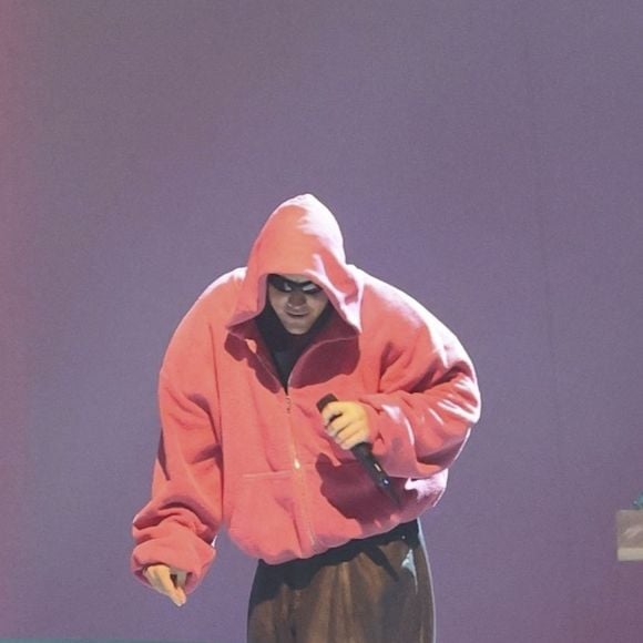 Justin Bieber le deuxième jour du premier week-end du 2026 Coachella Valley Music and Arts Festival à Indio, en Californie. Le 11 avril 2026. © Backgrid USA / Bestimage