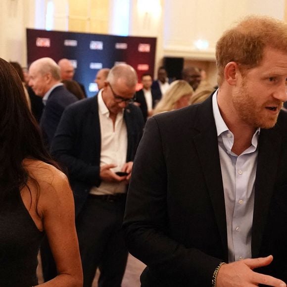 Le duc et la duchesse de Sussex à la réception de l'IG25 et de l'équipe du Canada à l'hôtel Hilton pendant les Invictus Games à Düsseldorf, Allemagne, vendredi 15 septembre 2023. Photo by Jordan Pettitt/PA Wire/ABACAPRESS.COM