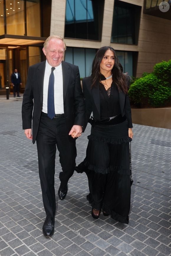 Salma Hayek et son mari François-Henri Pinault à New York en 2025
©Backgrid USA / Bestimage