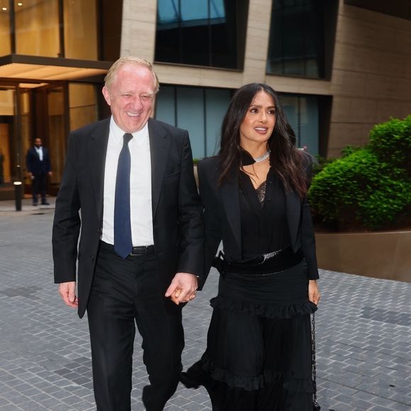 Salma Hayek et son mari François-Henri Pinault à New York en 2025
©Backgrid USA / Bestimage