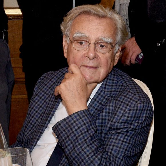 Photo d'archives du 6 novembre 2017 de Bernard Pivot lors de la remise des prix Goncourt et Renaudot au restaurant Drouant à Strasbourg, dans le nord-est de la France. . Photo by Nicolas Roses/ABACAPRESS.COM