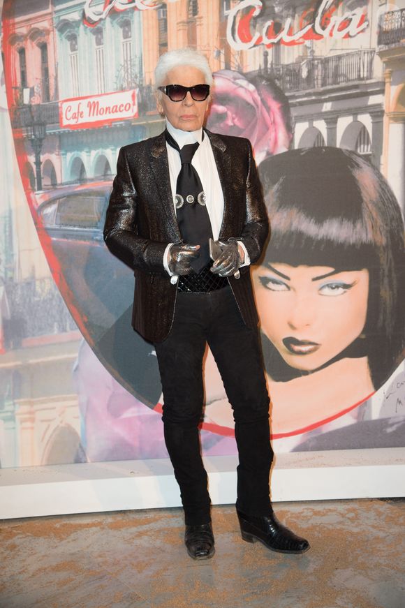Karl Lagerfeld au 62eme bal de la Rose dans la Salle des Etoiles du Sporting de Monte Carlo, le 19 mars 2016. 

© Palais princier / Pierre Villard / Monte Carlo Société des Bains de Mer via Bestimage