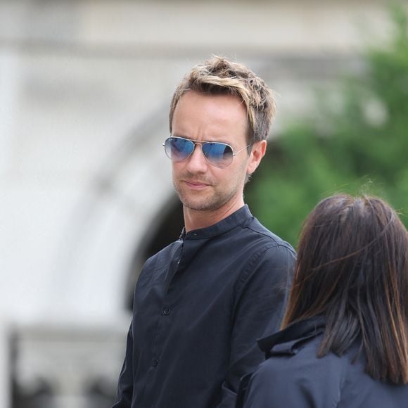 Cyril Féraud - Obsèques de P.Laffont dans la salle de la Coupole du cimetière du Père-Lachaise à Paris, le 23 août 2024. L'animateur de télévision est décédé le 7 août 2024 à l'âge de 84 ans. 
© Dominique Jacovides / Bestimage