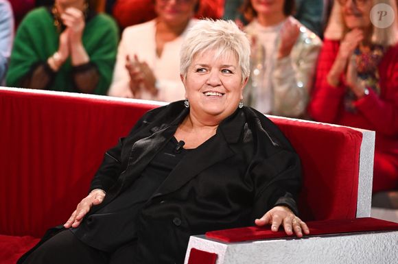 Exclusif - Mimie Mathy - Enregistrement de l'émission Vivement dimanche au studio Rive Gauche à Paris, présentée par Michel Drucker, le 4 février 2025, sur France 3. © Guillaume Gaffiot/Bestimage