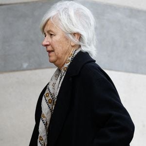 Annie Lemoine - Obsèques d'Isabelle Mergault à la Coupole du Père-Lachaise à Paris le 30 mars 2026. © Cyril Moreau - Dominique Jacovides / Bestimage