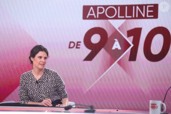 Apolline de Malherbe présente Apolline de 9 à 10 sur BFMTV, à Paris, France, le 09 janvier 2025. Photo par Jerome Domine/ABACAPRESS.COM