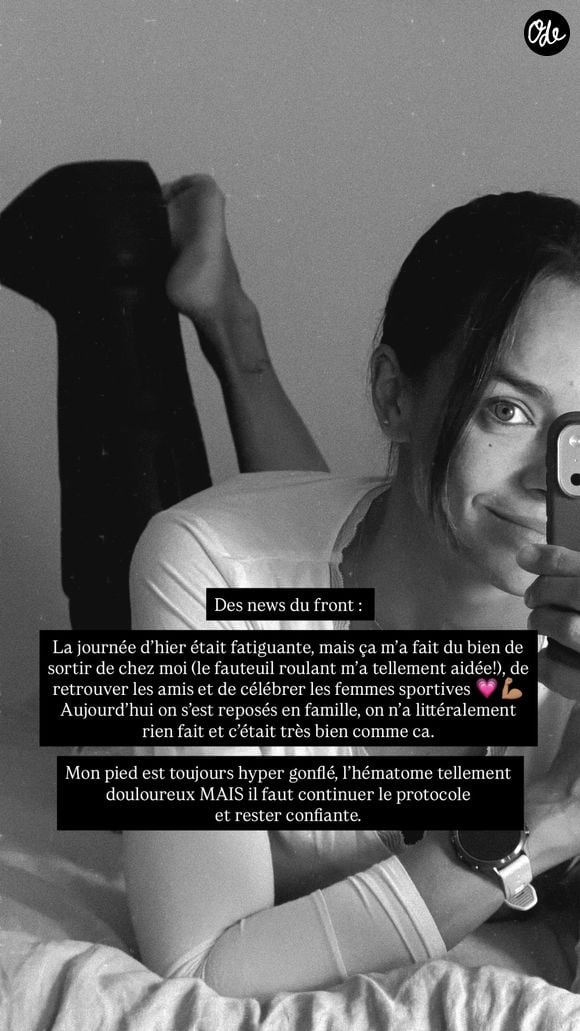 Marine Lorphelin a donné de ses nouvelles à ses abonnés. Capture d'écran Instagram