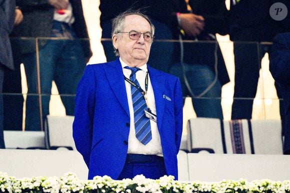 Noël Le Graët en tribune du match de football de quart de finale opposant la France à l’Angleterre lors de la coupe du Monde (FIFA 2022) au stade Al Bayt à Al Khor au Qatar, le 10 décembre 2022. La France a gagné 2-1. © Jean-Baptiste Autissier/Panoramic/Bestimage