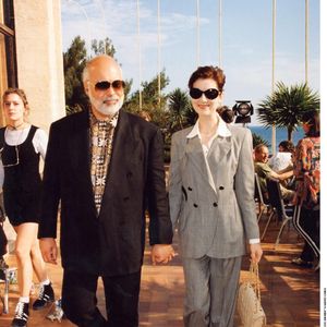 Céline Dion et son défunt mari René Angélil - La veille de la cérémonie des World Music Awards à Monte-Carlo - 1995. (MARIO BRENNA / BESTIMAGE).