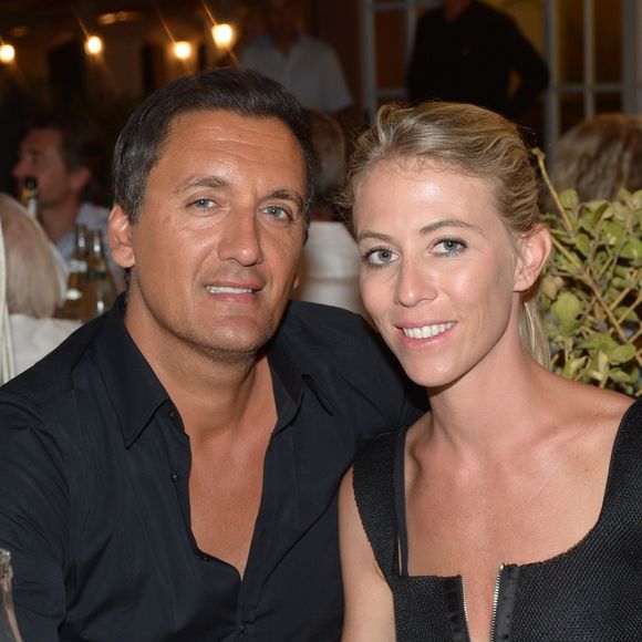 Archives - Dany Brillant et sa femme Nathalie - Soirée Marcel Campion au restaurant La Bouillabaisse à Saint-Tropez. Le 6 août 2014