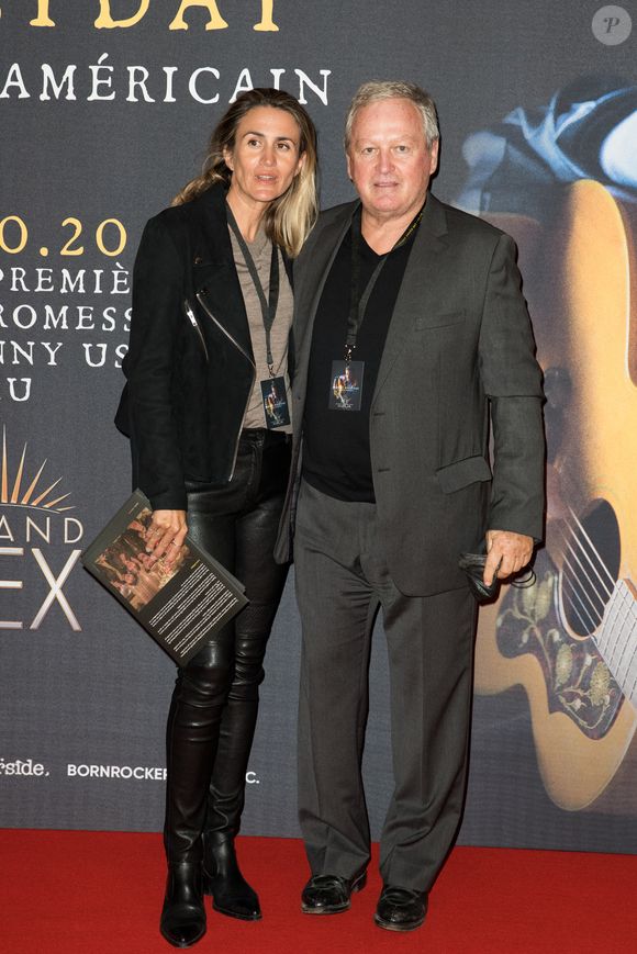 André Boudou et sa femme Adine - Projection au Grand Rex à Paris des documentaires "Johnny USA" et "A nos promesses" à l'occasion de la Journée Spéciale Johnny, son rêve américain. Le 21 octobre 2020
© Jacovides-Moreau / Bestimage