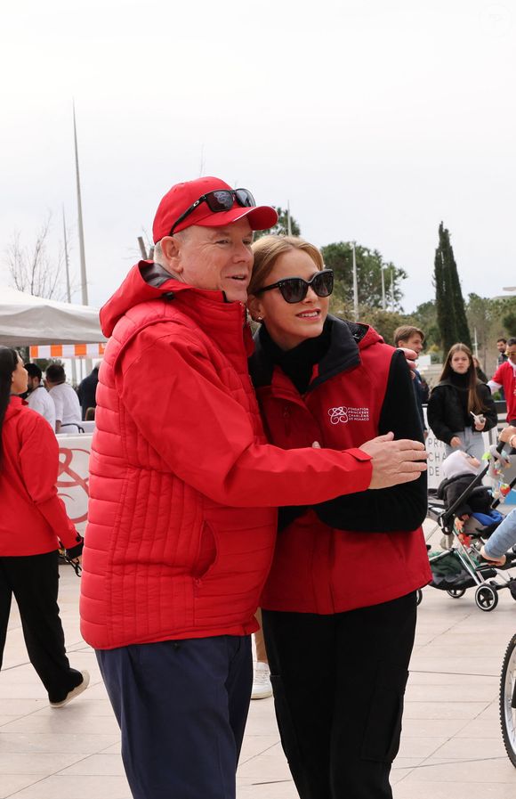 Le prince Albert II de Monaco et la princesse Charlène - Le " Road Safety Day ", organisé par la Fondation Princesse Charlene, Monaco le 29 mars 2026. © Claudia Albuquerque / Bestimage