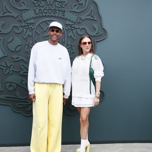 Stromae et sa femme Coralie Barbier au photocall du défilé Lacoste "Collection Prêt-à-Porter Automne/Hiver 2025-2026" lors de la Fashion Week de Paris (PFW), le 9 mars 2025
© Christophe Clovis / Bestimage